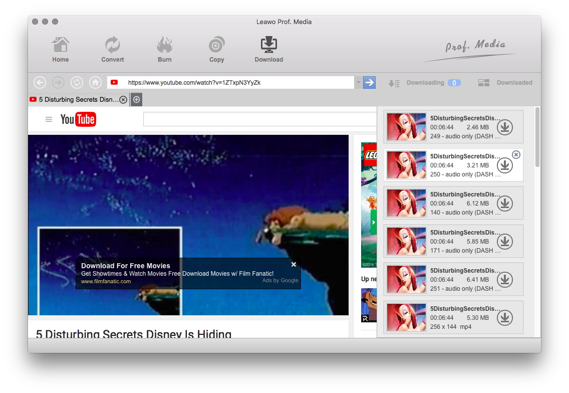 Youtube video download mac os